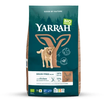 Afbeelding van 4x Yarrah Bio Hondenvoer Graanvrij Kip Vis 2 kg