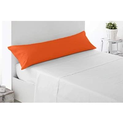 Afbeelding van Miracle Home Kussensloop, zacht en comfortabel, 50% katoen, oranje, voor bedden van 105 cm