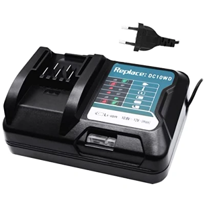 Afbeelding van GOLEMON® 10.8V 12V DC10WD oplader voor Makita accu met LED beeldscherm DC10SB DC10WC BL1015 BL1016 BL1021B BL1041B
