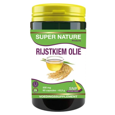 Afbeelding van Snp Rijstkiem Olie Halal Kosher, 60 capsules