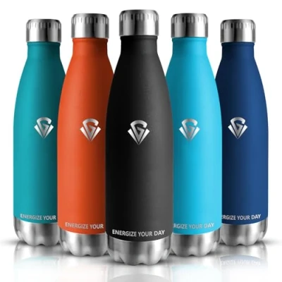 Afbeelding van Grsta Drinkfles van roestvrij staal, 750 ml, sportfles, lekvrij, thermosfles, BPA vrij, waterfles voor sport, fitness, outdoor, gym