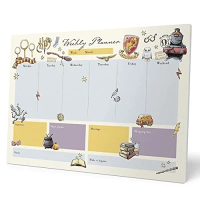 Afbeelding van Grupo Erik A3 Weekplanner Harry Potter Bureauplanner met 54 afscheurbare vellen Tafelkalender