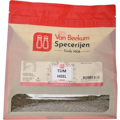 Afbeelding van Van Beekum Specerijen Tijm Heel 300 gram (hersluitbare stazak)