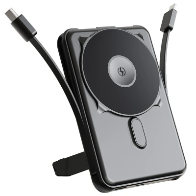 Afbeelding van 10000 mAh imoshion Magsafe Powerbank (Draadloos Opladen) met Wireless Apple Lightning,USB C aansluiting 15 W