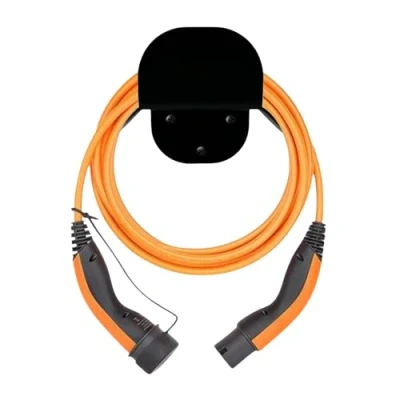 Afbeelding van Wallbox kabelhouder (zwart) wandhouder voor oplaadkabel kabel en stekker houder elektrische auto verlengkabelhouder laadkabelhouder stekkerhouder