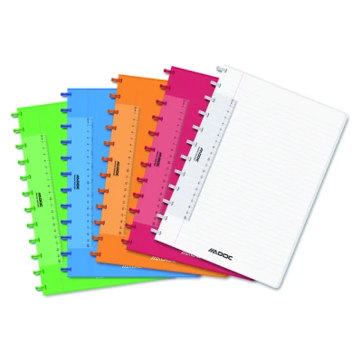 Afbeelding van Schrift Adoc A4 lijn144blz 90gr PP assorti