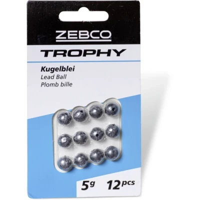 Afbeelding van 10g Zebco Trophy Lead Ball 8pcs Inline lood