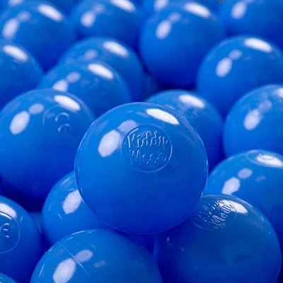 Afbeelding van KiddyMoon Plastic Ballen Voor Kinderen Ø 7 Cm Kleurig Gecertificerd Gemakt In EU, Blauw,50