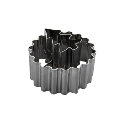 Afbeelding van Zenker uitsteekvorm linzer met dennenboom roestvrijstalen uitsteker voor perfecte kerstkoekjes, 2 in 1 terraskoekjes en koekjes, ideaal het bakken Kerstmis