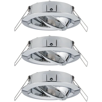 Afbeelding van Paulmann 92488 EBL Choose Inbouwring Set van 3 stuks GU10 10 W Chroom