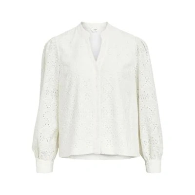 Afbeelding van Object Overhemdblouse, Dames, Maat: Small, Cloud dancer