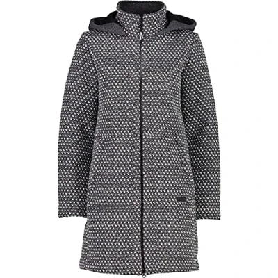 Afbeelding van CMP Jacquard Wooltech Long Coat, Woman, rookmel. B.Gesso, 42