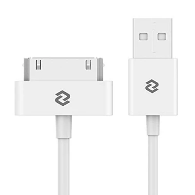 Afbeelding van JETech USB Sync hronisatie en oplaadkabel voor Apple iPhone 4 / 4s, 3G 3GS, iPad 1/2/3, iPod (wit)