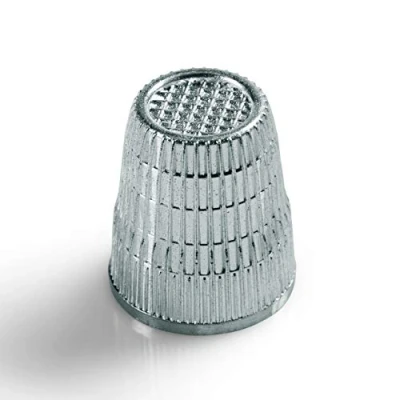 Afbeelding van Prym vingerhoed small 16 mm rvs art. 431841 klein vingerhoedje staal