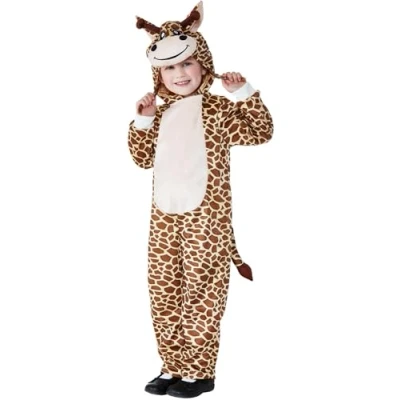 Afbeelding van Smiffys Kinder Kostuum Kids tm 4 jaar Toddler Giraffe Bruin