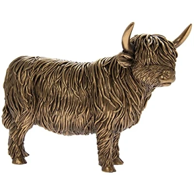 Afbeelding van The Leonardo Collection Beeldje, Reflecties Bronzed Highland Cow, One Size