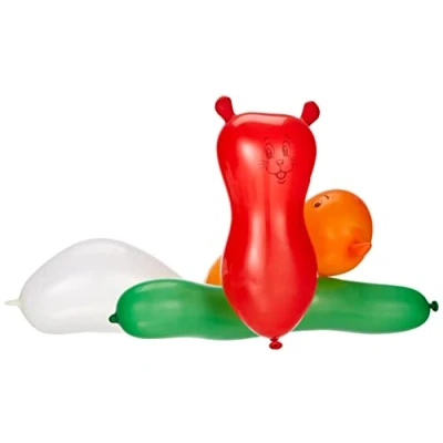 Afbeelding van amscan 6479 latexballonnen dierfiguren, op kleur gesorteerd