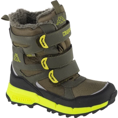 Afbeelding van Kappa Vipos TEX Unisex Snowboots voor kinderen, Maat: 32, Army/lime Hoogwaardig imitatieleer