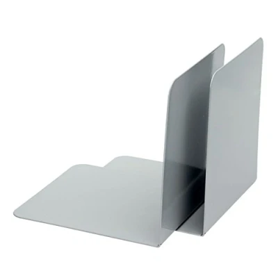 Afbeelding van ALCO Albert 4302 29 boekensteunen van metaal 130x140x140 mm, Inh.2, grijs