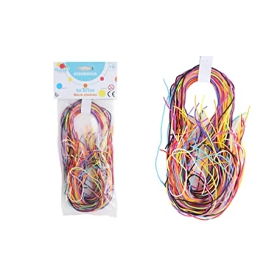 Afbeelding van FLYPOP&#039;S 50 Scoubidou Draden Recreatiespel 010113 Multicolor Nylon Creatieve hobby Kinder speelgoed 80 cm x 0,5 Vanaf 6 jaar.