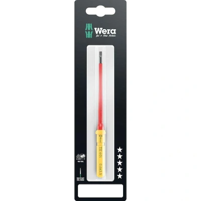 Afbeelding van Wera Kraftform Kompakt VDE 60 i 0,6x3,5x157 mm TIE SB Elektronica Plat Verwisselbare kling 3.5
