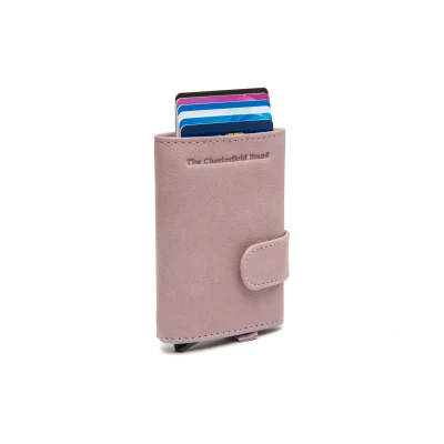 Afbeelding van Leren Pasjeshouder Lavendel Lila Nivala voor Dames The Chesterfield Brand