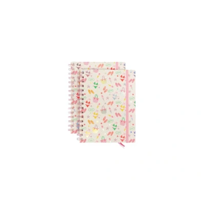 Afbeelding van Kangaro spiraalboek Beach Happy A5 lijn 2 stuks K PM310007
