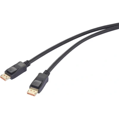 Afbeelding van Renkforce RF 6562820 DisplayPort kabel Aansluitkabel stekker 2.00 m Zwart 8K UHD