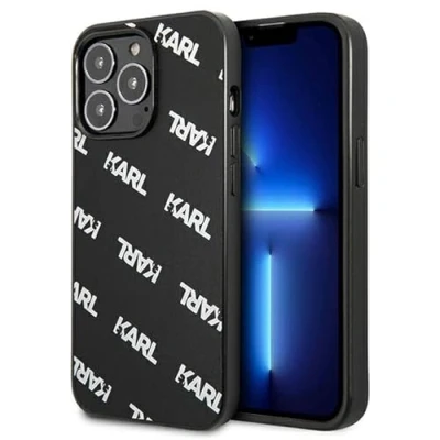 Afbeelding van Karl Lagerfeld KLHCP13LPULMBK3 hoesje voor iPhone 13 Pro/13 6,1 inch zwart Allover