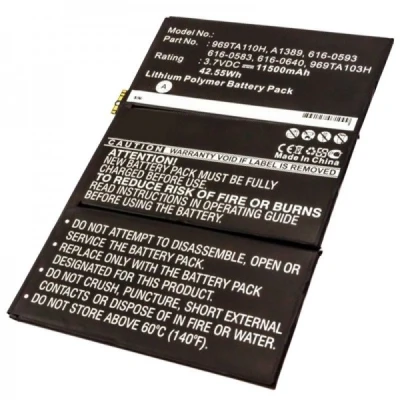 Afbeelding van AccuCell batterij geschikt voor de Apple iPad 3 616 0586, 0593, 0604, 969TA103H, 969TA110H, A1389