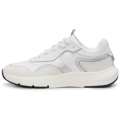 Afbeelding van Marc O&#039;Polo Leila Sneakers laag, Dames, Maat: 42, White/silver Leer/ synthetisch