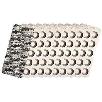 Afbeelding van harren24 fotometer testtabletten chloor DPD1, DPD3, actieve zuurstof DPD4, pH waarde Phenol Red, Alkalinity M, CYA Test, zwambadwatertester, 50x, 100x, 250x, 500x (Alkalinity M / 100x)