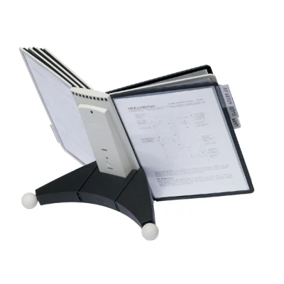Afbeelding van Bureaustandaard Durable 5632 Sherpa met 10 tassen zwart/grij