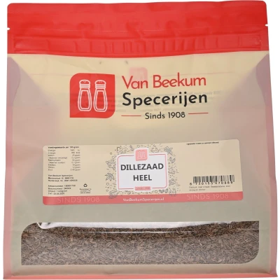 Afbeelding van Van Beekum Specerijen Dillezaad Heel 1 kilo (hersluitbare stazak)