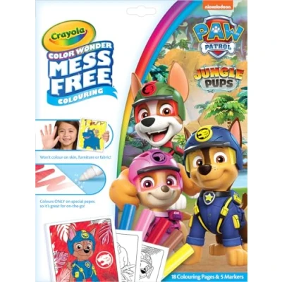 Afbeelding van Crayola Paw Patrol Mighty Pups Wonderkleurboek met 5 Stiften