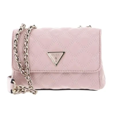 Afbeelding van GUESS Schoudertas Giully Mini 2 Compartment Convertible Flap Peony Roze