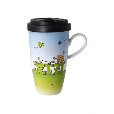 Afbeelding van Goebel Der kleine Yogi Koffie / Thee Mok Jetzt Beker to go porselein 500ml