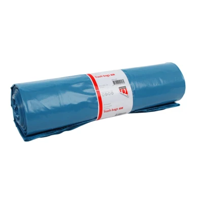 Afbeelding van Afvalzak Quantore LDPE T70 240L blauw extra stevig 65/25x140cm 10 stuks