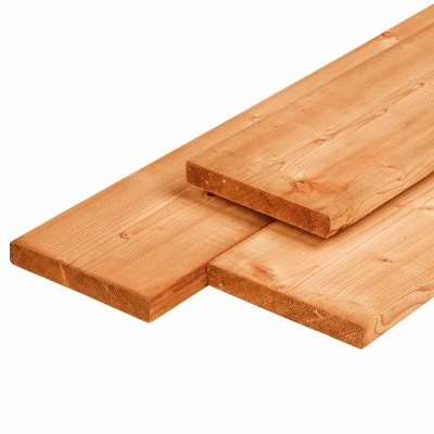 Afbeelding van Vlonderplank Red Class Wood 2.8x19.5x400cm 1 Zijde glad Geschaafd En Fijnbezaagd (licht ruw)