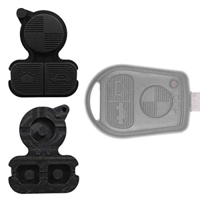 Afbeelding van KONIKON 2 stuks auto sleutel toetsenveld vervanging zwart nieuw geschikt voor BMW E36 E38 E39 E46 Z3
