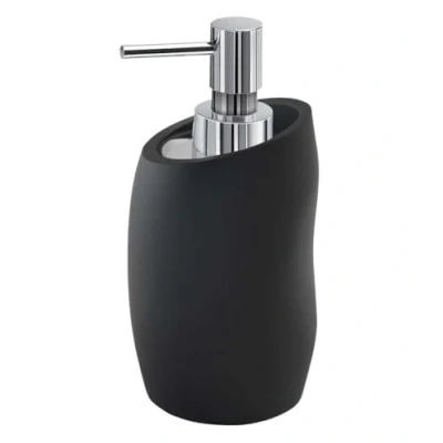 Afbeelding van Zeepdispenser Sapho Iside Vrijstaand 16.3x8.5x9.1cm Polyresin Mat Zwart