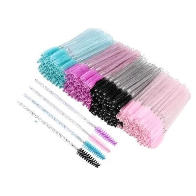 Afbeelding van Wegwerp Wimper Borstels Mascara Wands Eye Lash Wenkbrauw Applicator Cosmetische Make up Borstel Tool Kits (200st, Multi Colored 02)