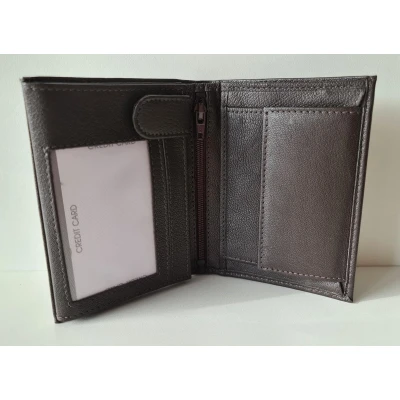 Afbeelding van Heren Billfold Portemonnee Hoog Model Bruin