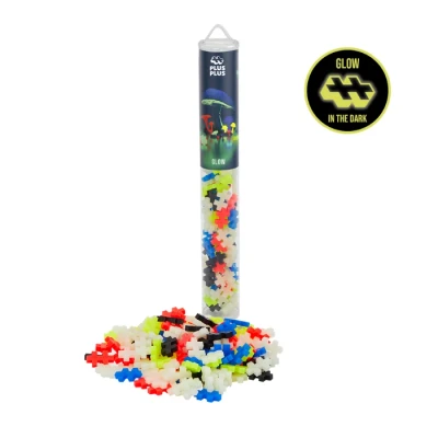 Afbeelding van Plus Glow Mix Tube Constructiespeelgoed Set Met Bouwstenen 100 Delige Bouwset Bouwspeelgoed Vanaf 3 Jaar