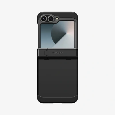 Afbeelding van Spigen Tough Armor Pro Backcover voor de Samsung Galaxy Z Flip 6 / 7 FE Black