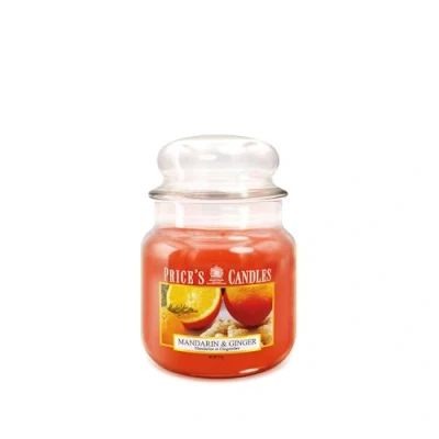 Afbeelding van Price&#039;s Candles Geurkaarsen middelgroot glas in glas, verschillende geuren, nettogewicht 411 g, brandduur 65 90 uur, gemaakt Italië (mandarijn &amp; ginger)