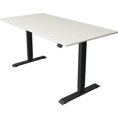 Afbeelding van Kerkmann Zit sta bureau Move 1 160x80cm wit antraciet poten elektrisch