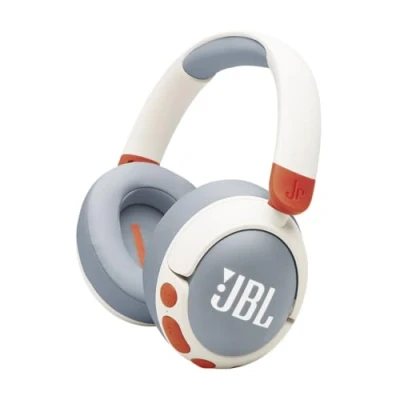Afbeelding van JBL Junior 470NC, Kindvriendelijke Draadloze On Ear Bluetooth Hoofdtelefoon met Ingebouwde Microfoon, 50 uur afspeeltijd, Safe Sound, Laag Volume, Gemakkelijke Bediening en Stickerset, in Wit