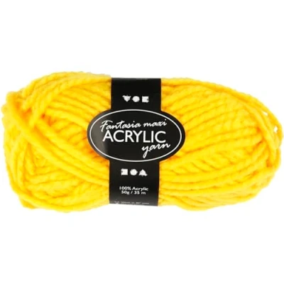 Afbeelding van Creotime acrylgaren geel 35 m. 50 gram