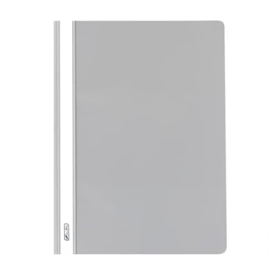 Afbeelding van Herlitz 11387446 snelhechters A4 met transparant voordeksel, 10 stuks, donkergrijs
